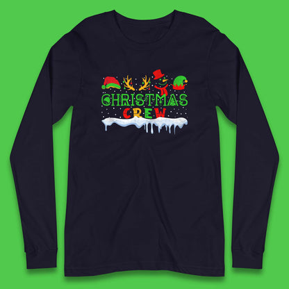 christmas crew long sleeve t shirt