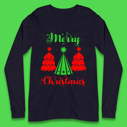 merry christmas tree long sleeve t shirt