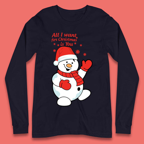 Snowman Christmas Long Sleeve T-Shirt