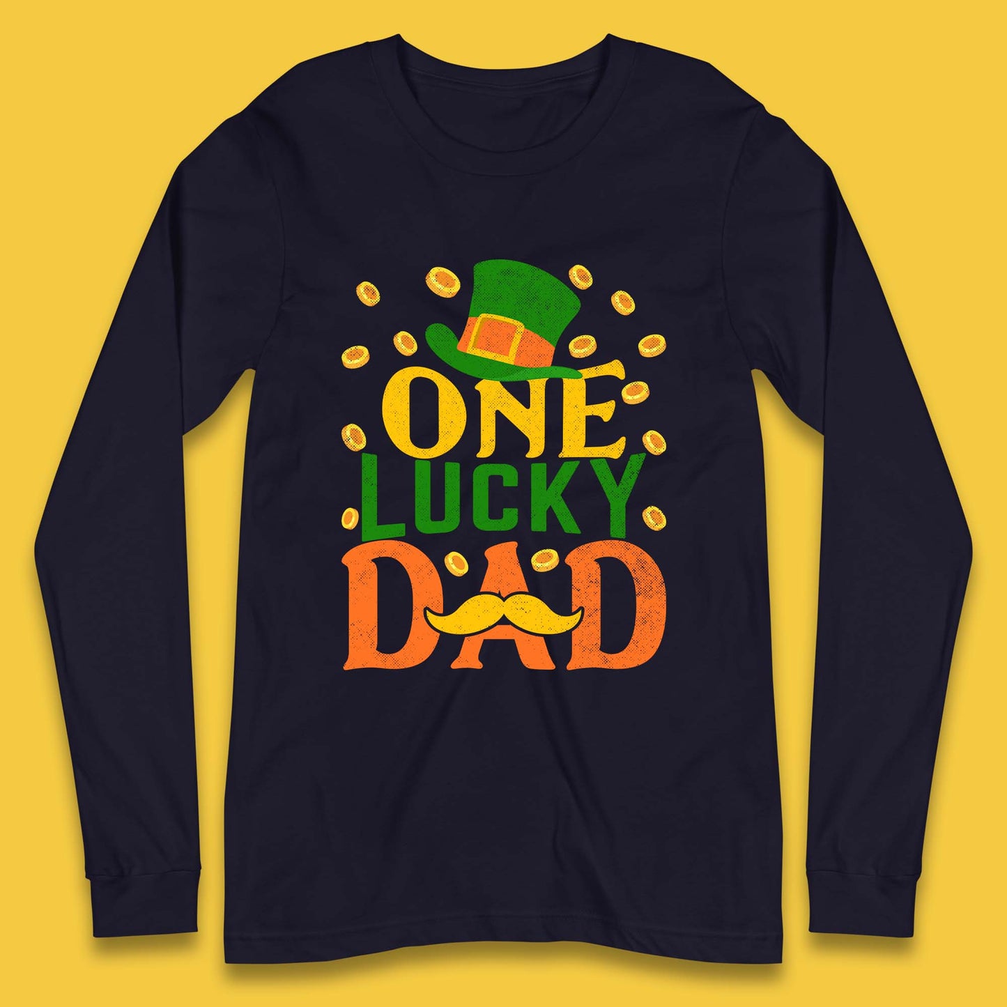 One Lucky Dad Patrick's Day Long Sleeve T-Shirt