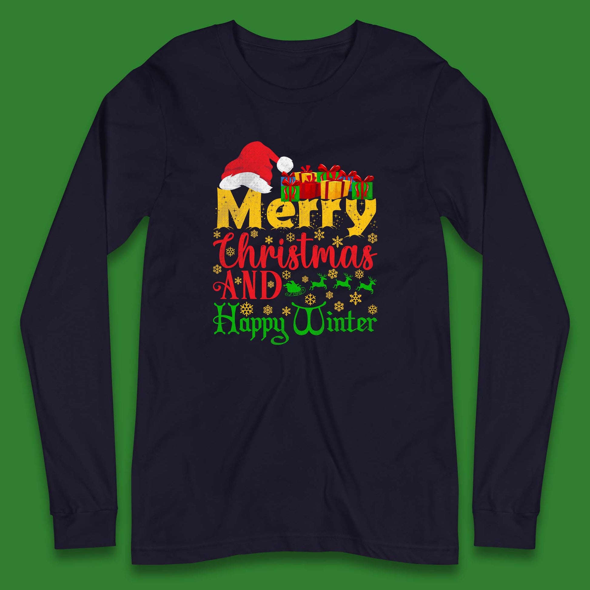 merry christmas and happy winter t shirt
