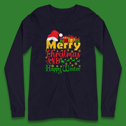 merry christmas and happy winter t shirt