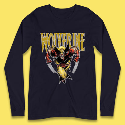Wolverine Comic book character Marvel Comics Vintage Marvel Wolverine Long Sleeve T Shirt