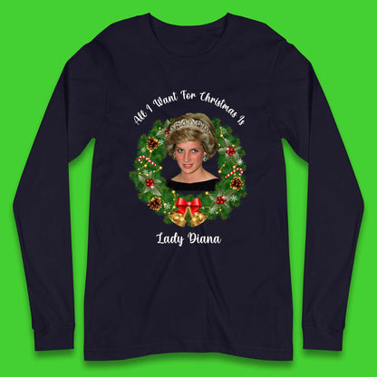 Lady Diana Christmas Long Sleeve T-Shirt