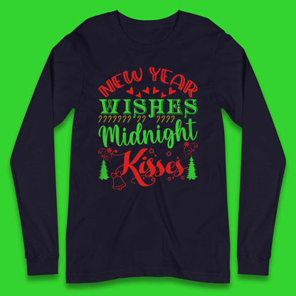 new year wishes christmas long sleeve t shirt