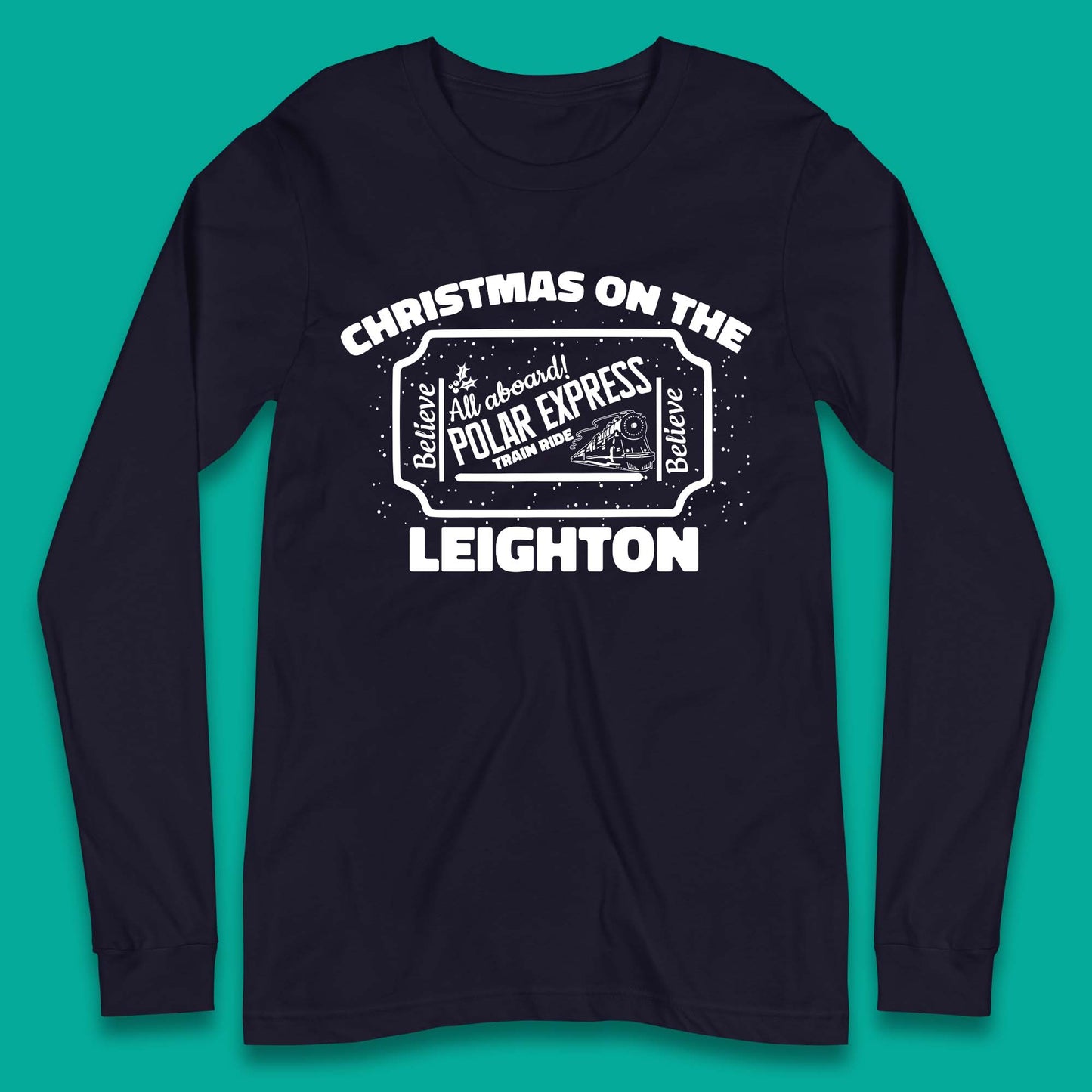Polar Express Christmas Train Long Sleeve T-Shirt