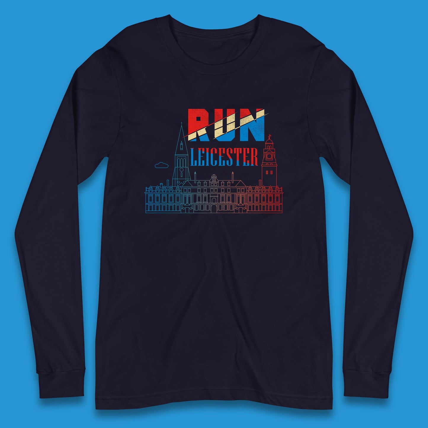 Run Leicester Festival - Souvenir Race Leicester Running Long Sleeve T Shirt