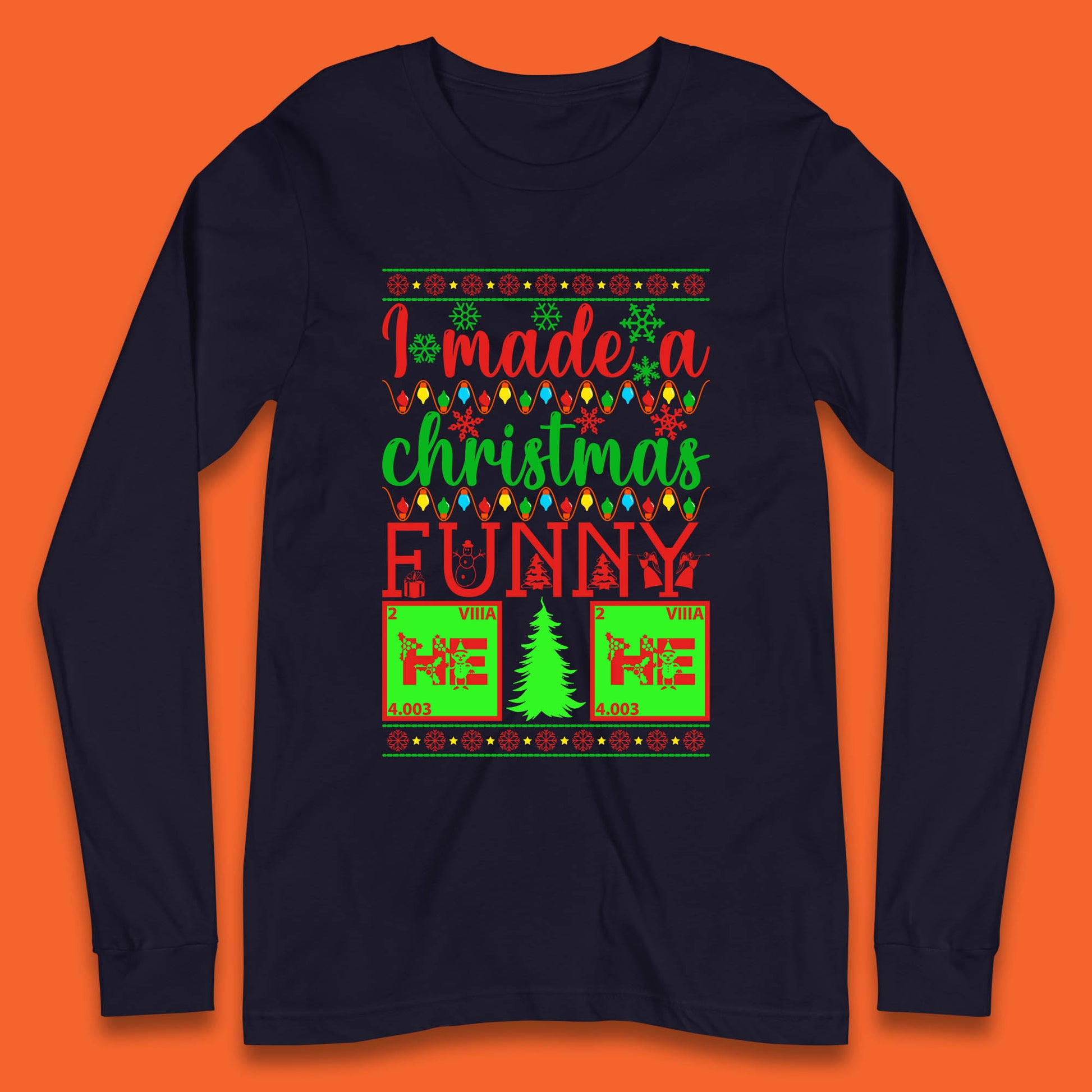 periodic table long sleeve t shirt