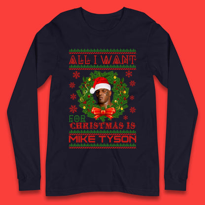 Mike Tyson Christmas Long Sleeve T-Shirt