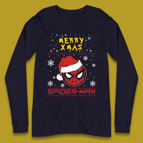Merry Xmas Spider-Man Long Sleeve T-Shirt