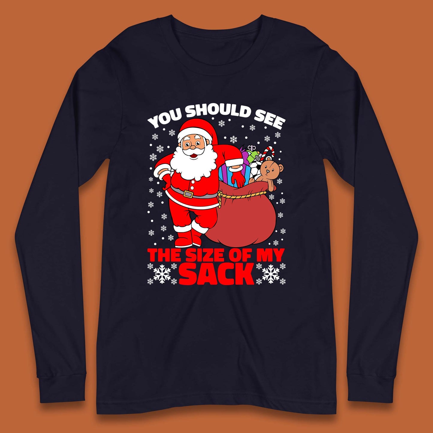 santa claus long sleeve shirt