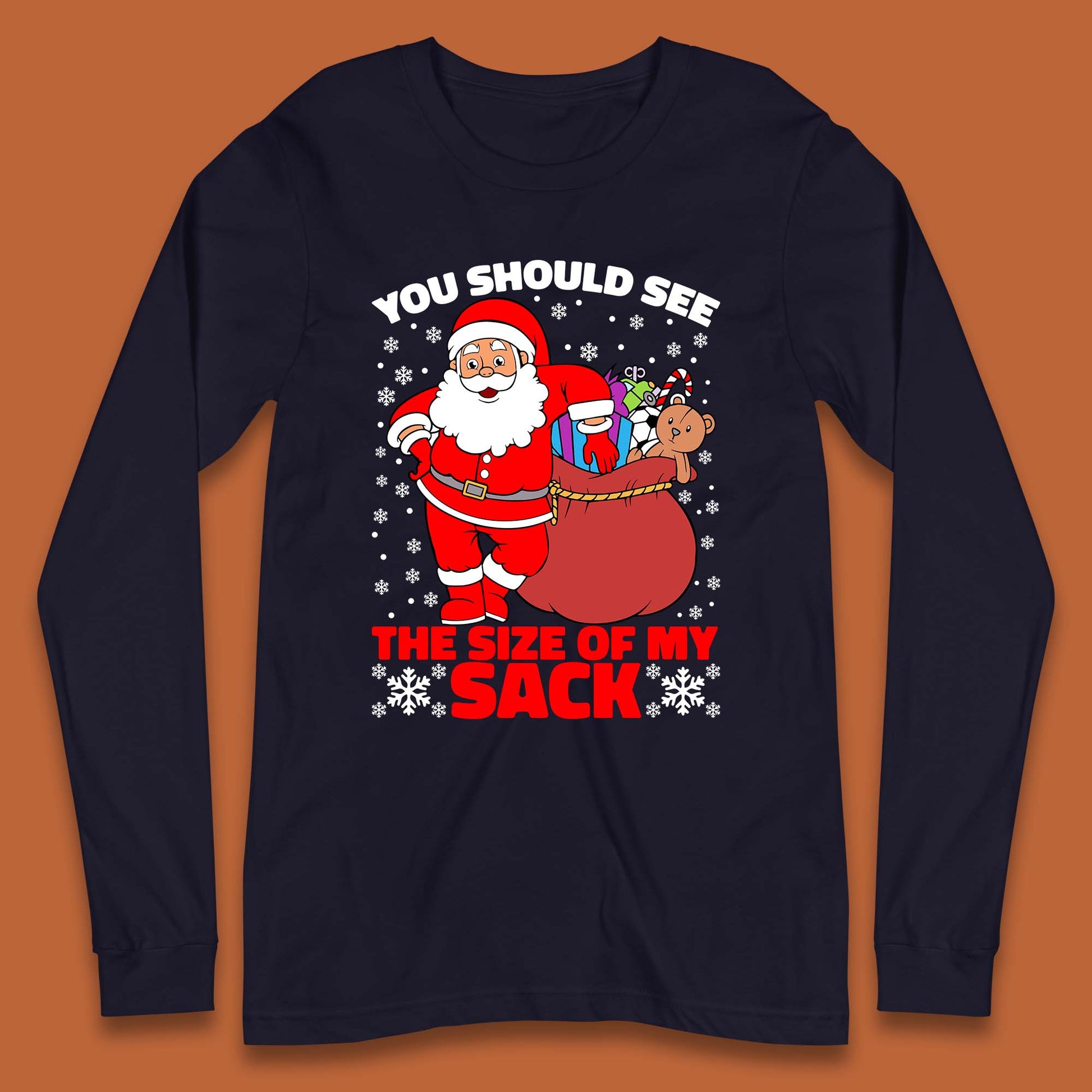 santa claus long sleeve shirt