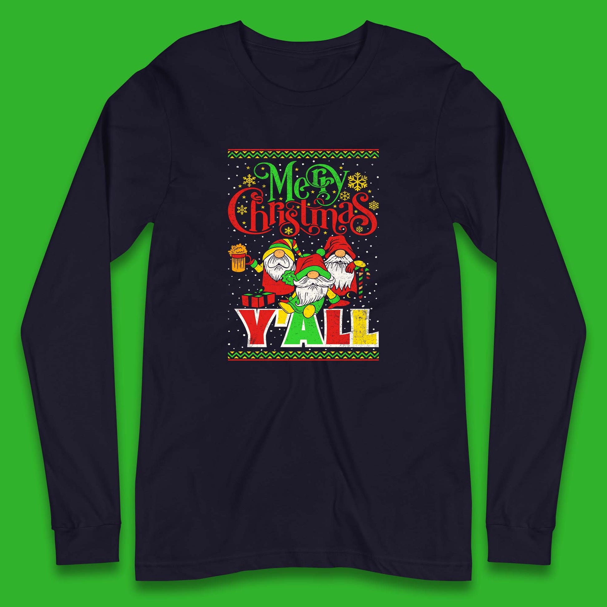 gnomes christmas long sleeve t shirt