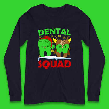 christmas dental squad long sleeve t shirt
