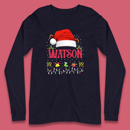 christmas santa claus hat long sleeve t shirt
