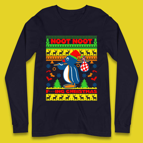 Penguin Noot Noot Christmas Long Sleeve T-Shirt