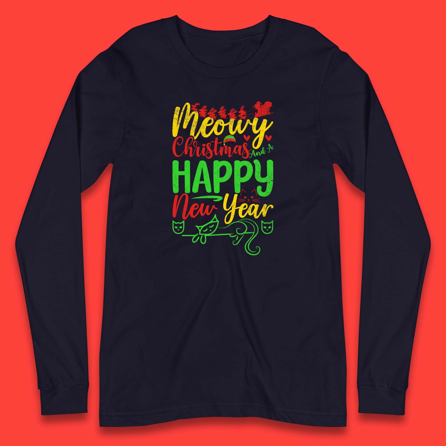 meowy christmas t shirt