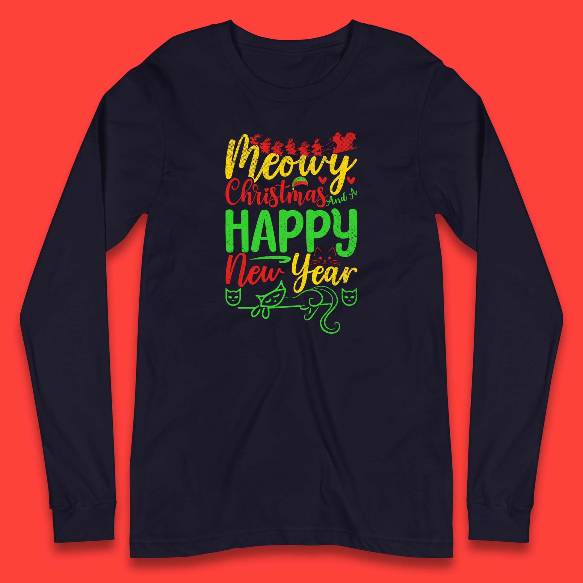 meowy christmas t shirt