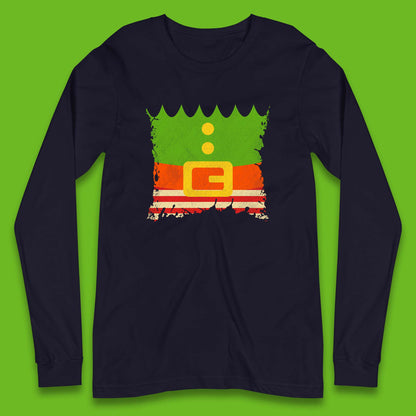 christmas santa claus dress long sleeve t shirt
