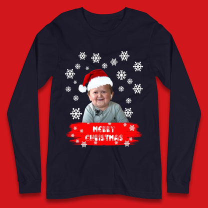 Merry Christmas Hasbulla Snowflakes Long Sleeve T-Shirt