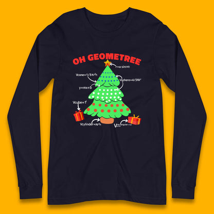 oh geometree christmas tree math geometry t shirt