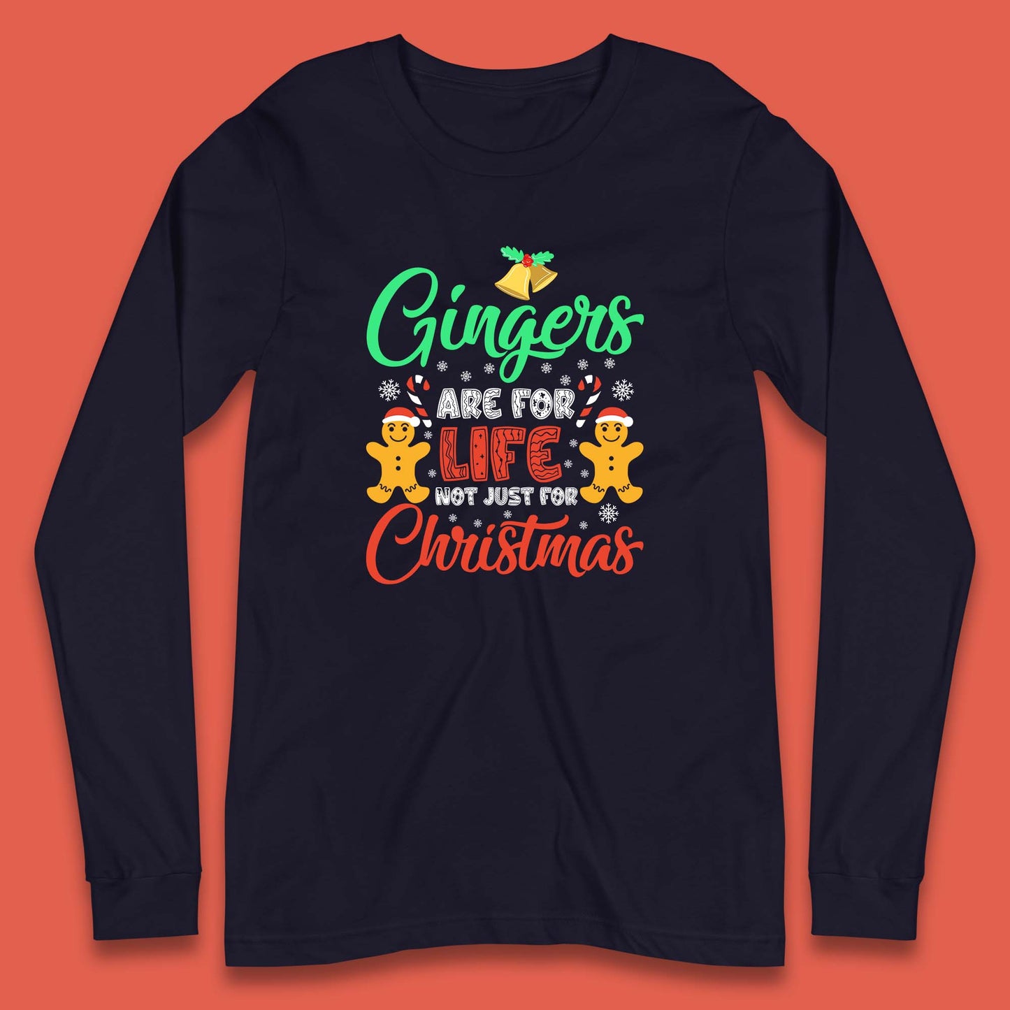gingerbread christmas long sleeve t shirt