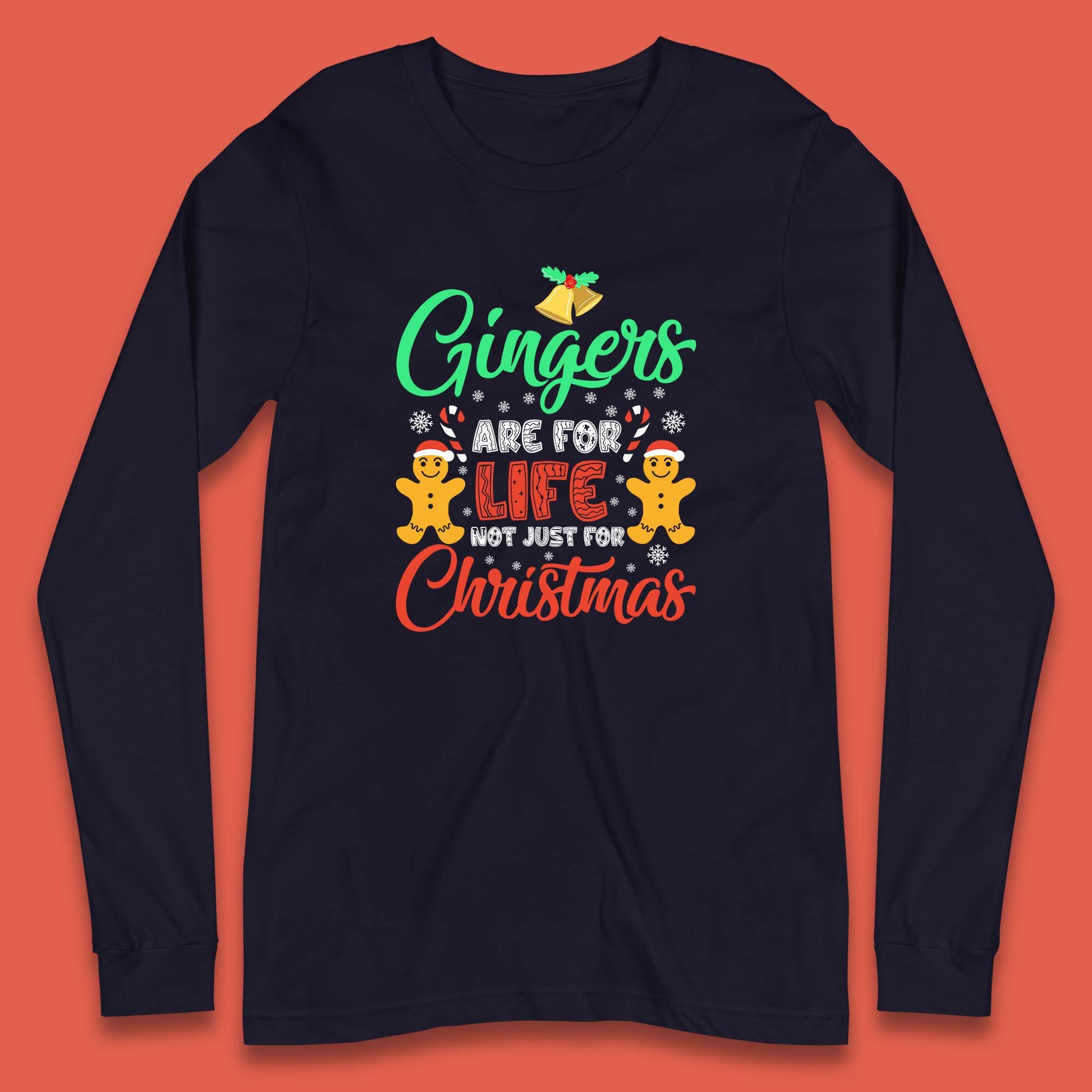 gingerbread christmas long sleeve t shirt