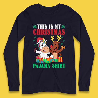 christmas unicorn reindeer t shirt