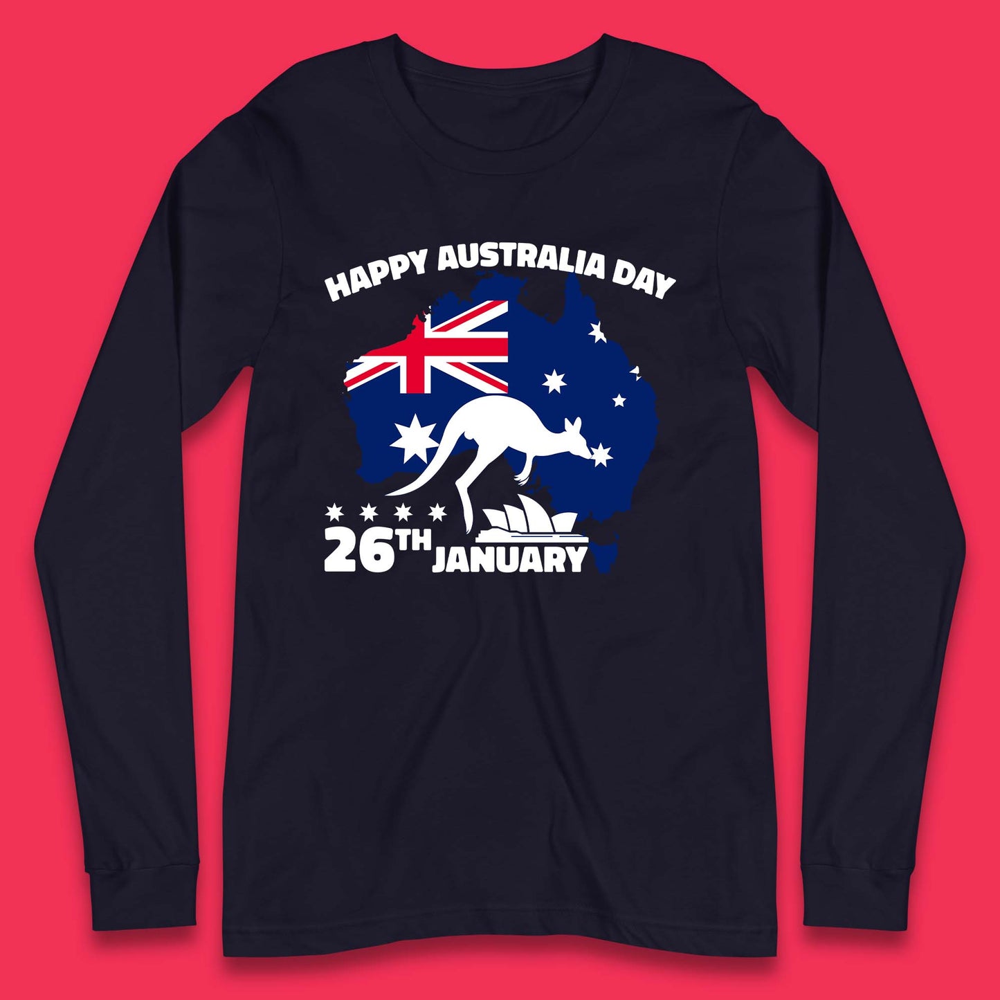 Happy Australia Day 26th January Long Sleeve T-Shirt