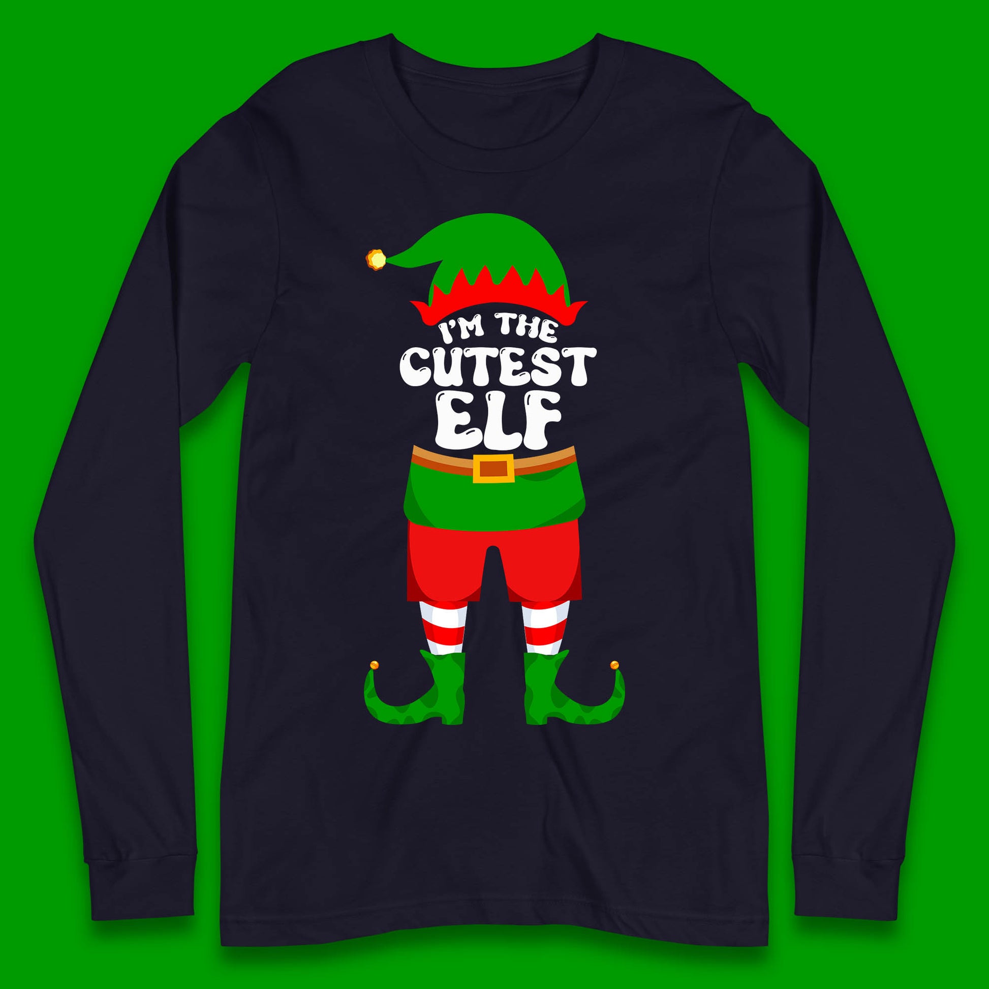 im the cutest elf christmas long sleeve t shirt