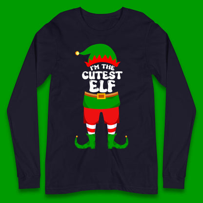 im the cutest elf christmas long sleeve t shirt