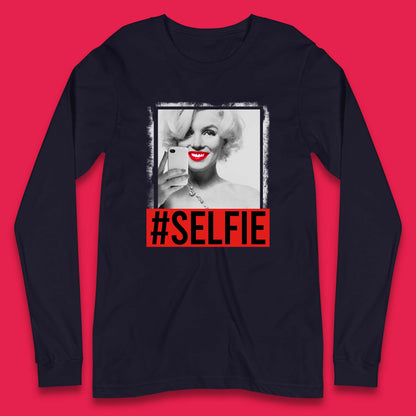 Marilyn Monroe #selfie American Actress Model Singer Hollywood Stars Long Sleeve T Shirt