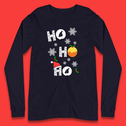 ho ho ho christmas santa hat shirt