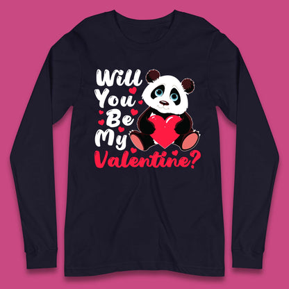 Panda Valentine Long Sleeve T-Shirt
