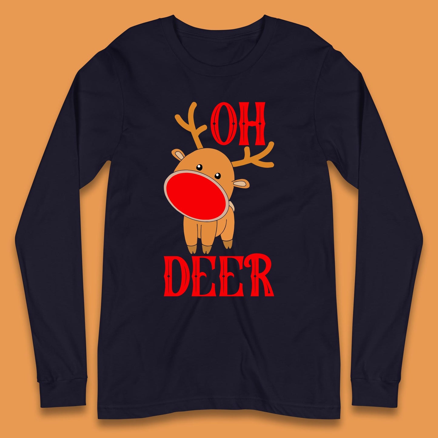 reindeer oh deer christmas rudolph t shirt