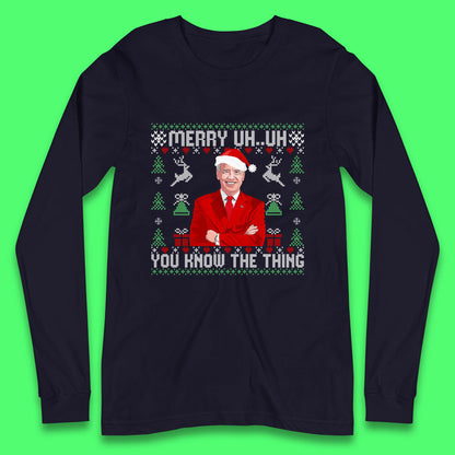 christmas joe biden long sleeve t shirt