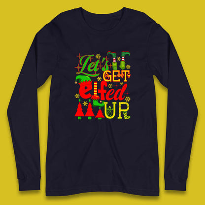 christmas elf long sleeve t shirt