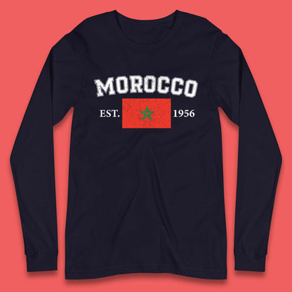 Morocco Est 1956 Long Sleeve T-Shirt