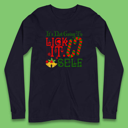 funny christmas candy cane long sleeve t shirt