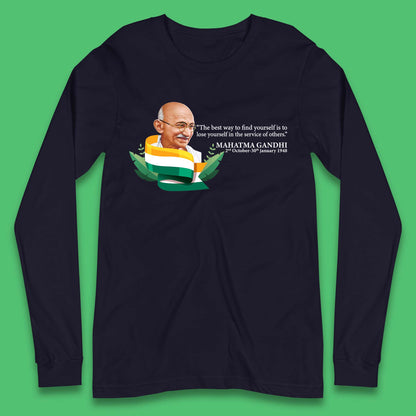 Mahatma Gandhi Quotes Long Sleeve T-Shirt
