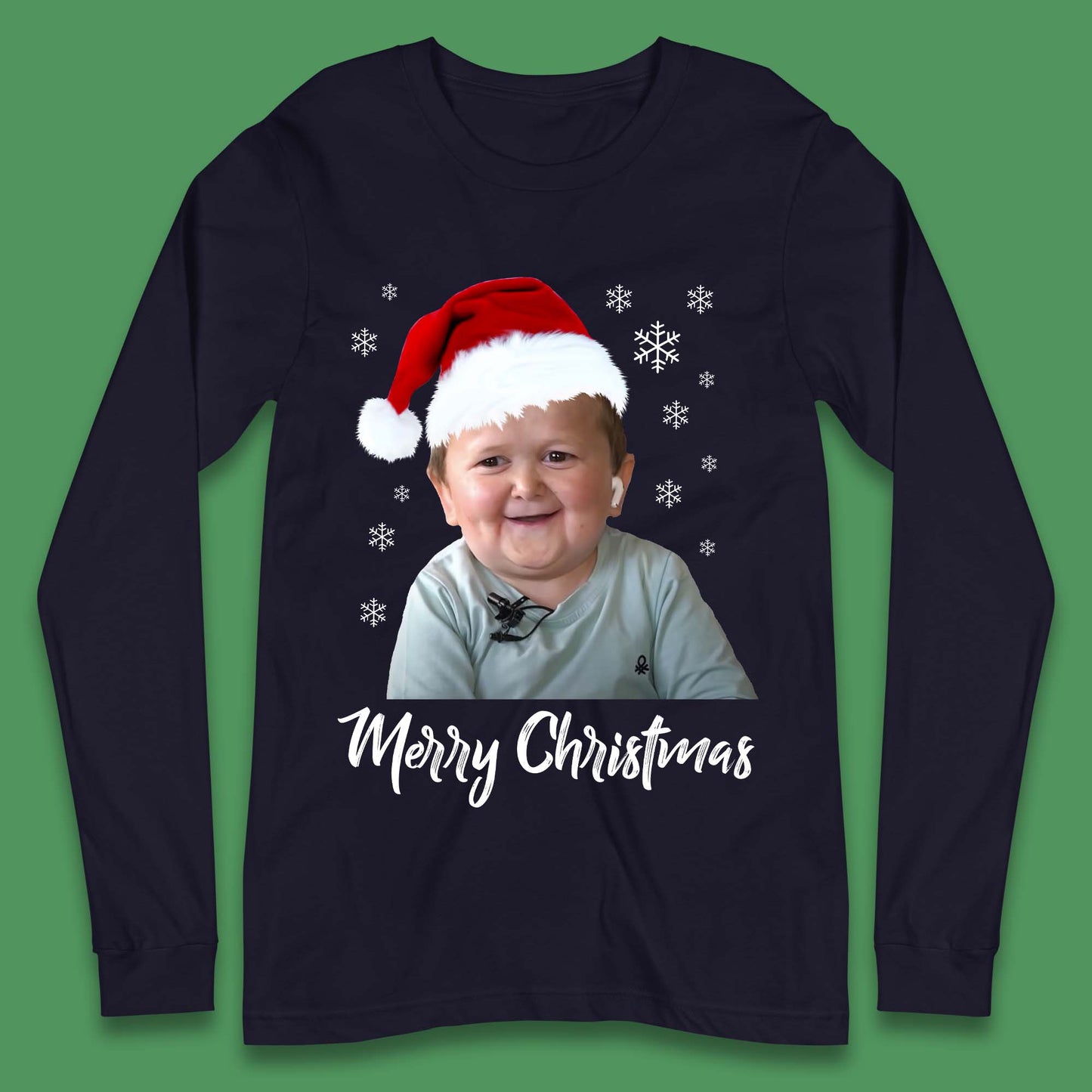Santa Hasbulla Merry Christmas Long Sleeve T-Shirt