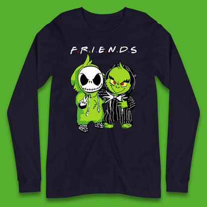grinch and jack skellington long sleeve t shirt