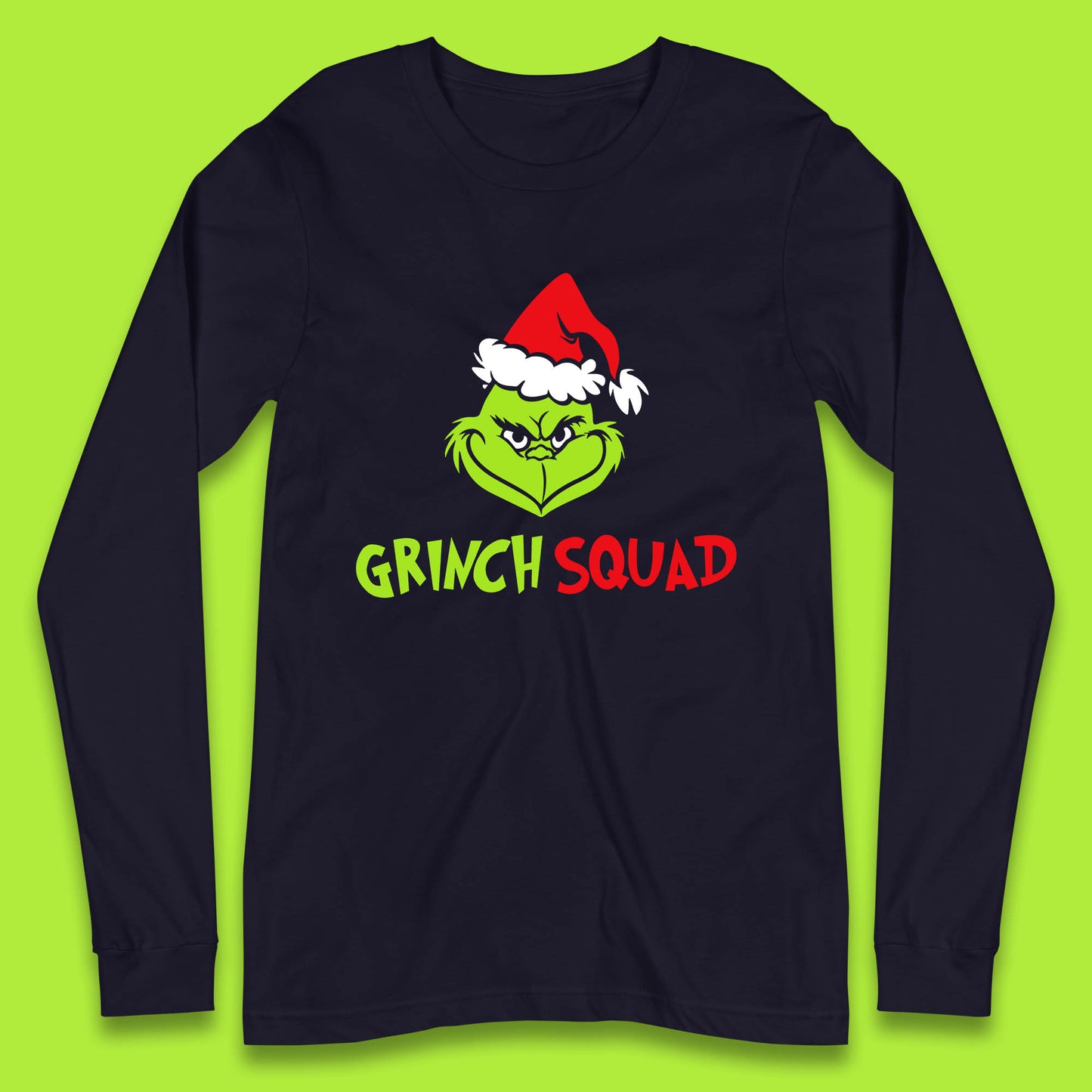grinch squad christmas long sleeve t shirt