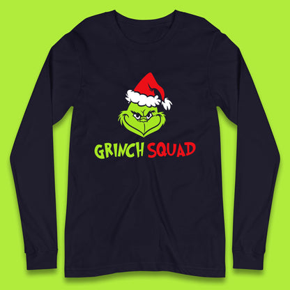 grinch squad christmas long sleeve t shirt