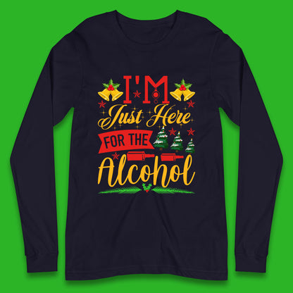 christmas drinking party long sleeve t shirt