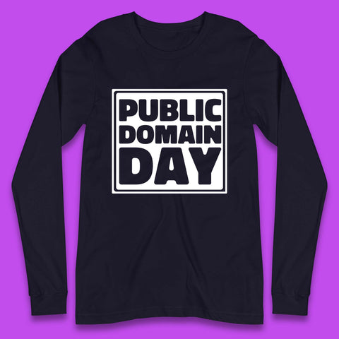 Public Domain Day Long Sleeve T-Shirt