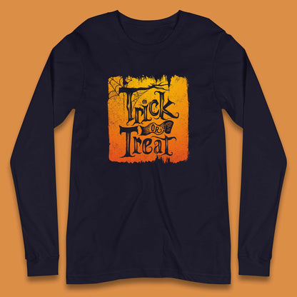 Trick Or Treat Happy Halloween Spooky Season Halloween Vibes Long Sleeve T Shirt