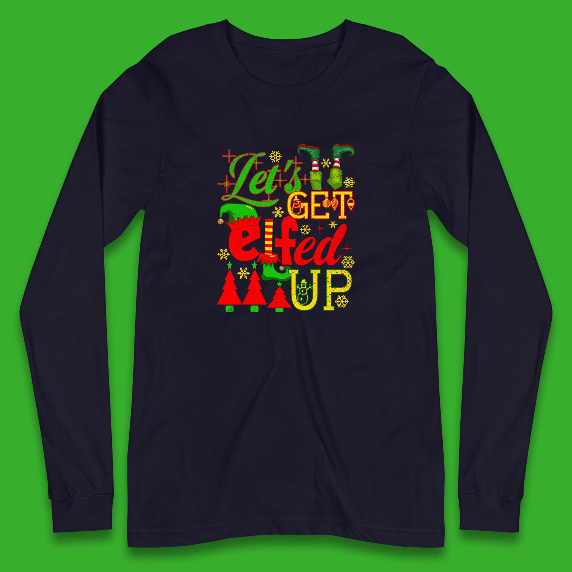 elf christmas long sleeve t shirt