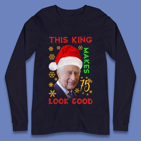 King Charles III Christmas Long Sleeve T-Shirt