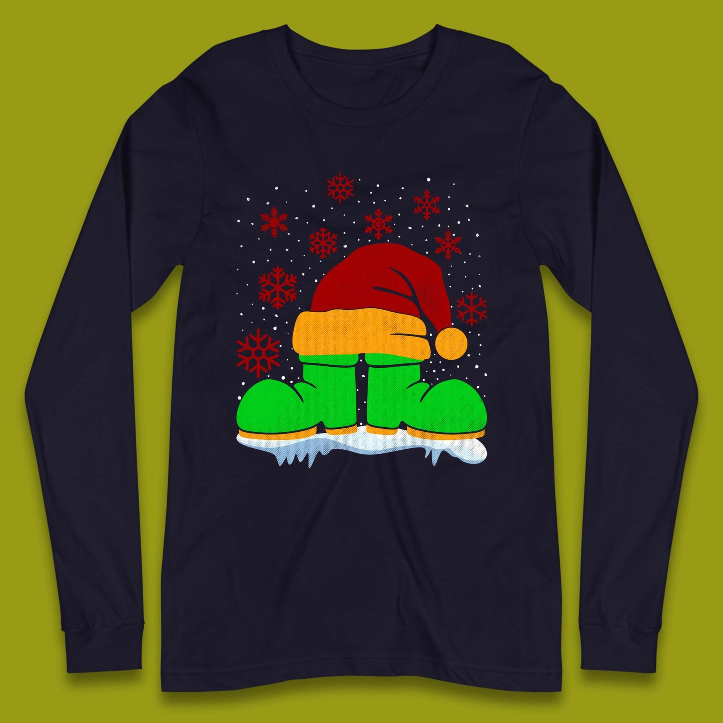 Santa Shoe Christmas Long Sleeve T-Shirt